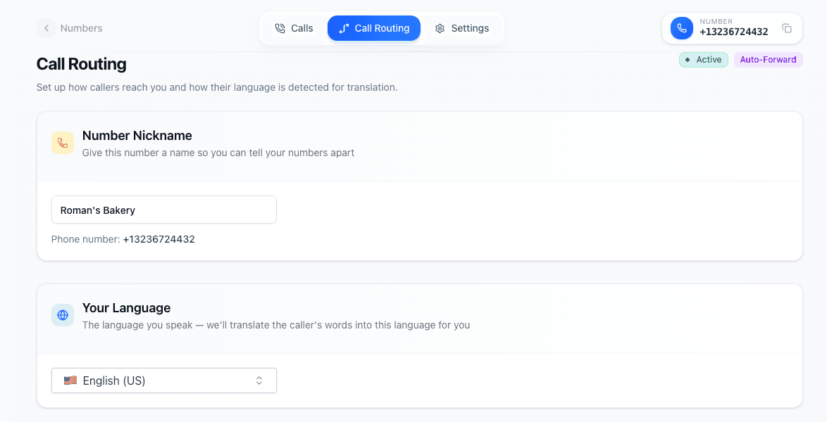 Caller ID detection settings